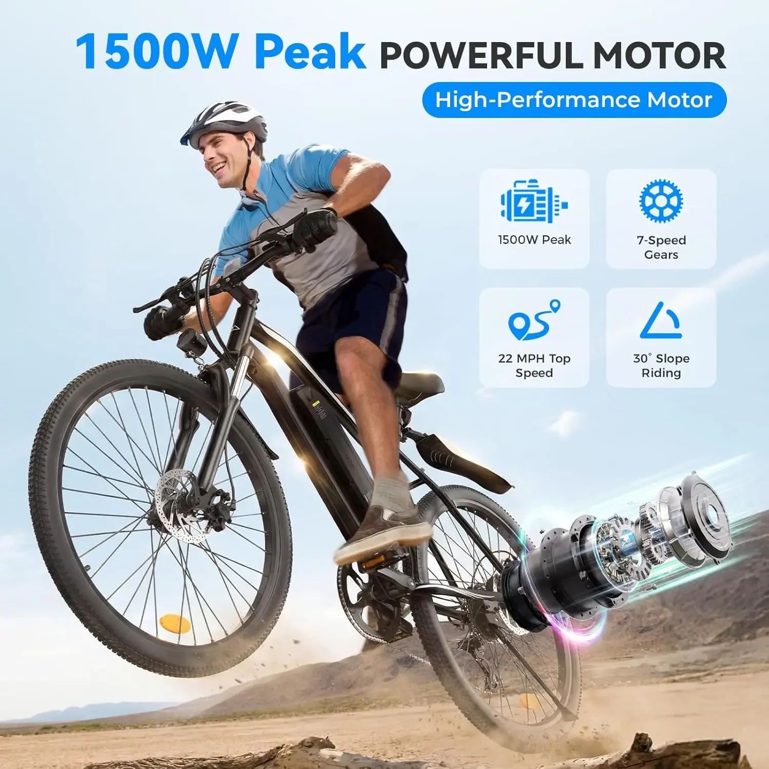 دراجة كهربائية 26 بوصة للبالغي - مراجعة Mountain Biking App وسعره