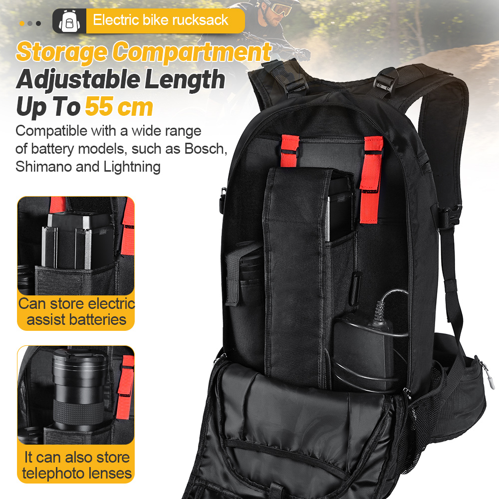 حقيبة ظهر للدراجات الكهربائية  - مراجعة Mountain Biking Rucksack وسعره